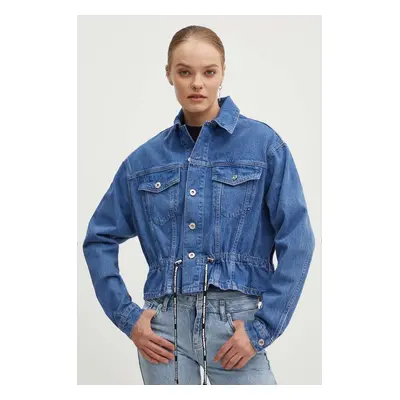 Džínová bunda Karl Lagerfeld Jeans dámská, přechodná, oversize, 245J1400