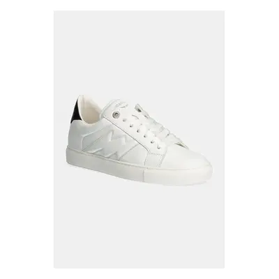 Kožené sneakers boty ZADIG&VOLTAIRE La Flash bílá barva, SWSN00478