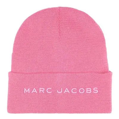 Dětská čepice s příměsí vlny Marc Jacobs růžová barva, z husté pleteniny, W60346