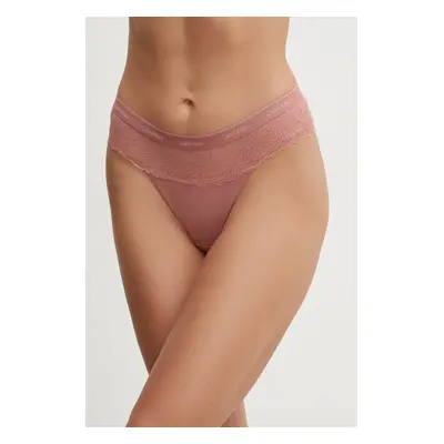 Tanga Calvin Klein Underwear růžová barva, 000QF7980E