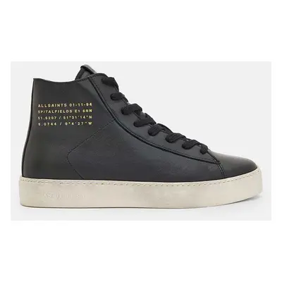 Kožené kecky AllSaints Tana High Top černá barva, W110FB