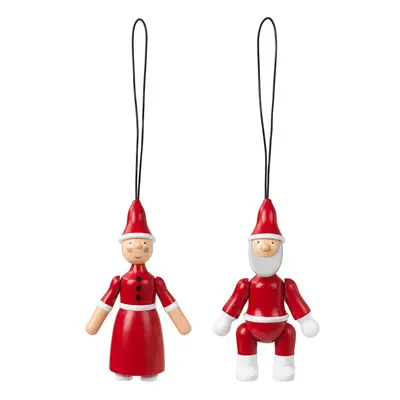 Ozdoba na vánoční stromeček Kay Bojesen Santa Claus and Santa Clara 2-pack