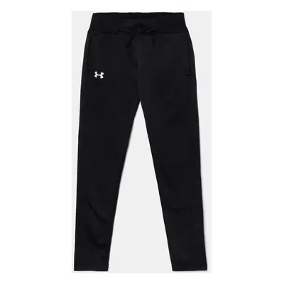 Dětské tepláky Under Armour Fleece Pants černá barva, hladké, 1356489