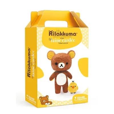 Sada DIY vlněná hračka Graine Creative Rilakkuma Carded Wool Kit