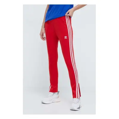 Tepláky adidas Originals SST Classic TP červená barva, s aplikací, IK6603