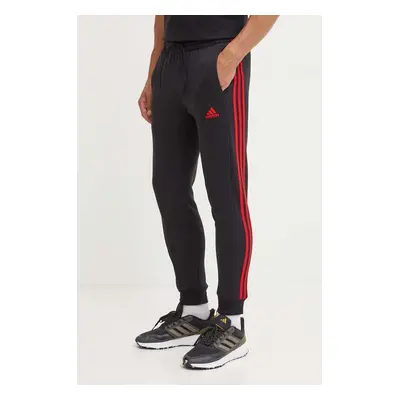 Tepláky adidas Essentials černá barva, s aplikací, JI6428