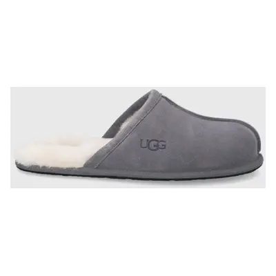 Vlněné pantofle UGG Scuff šedá barva, 1101111-DGRY