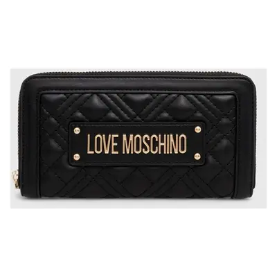 Peněženka Love Moschino černá barva, JC5600PP1LLA0000