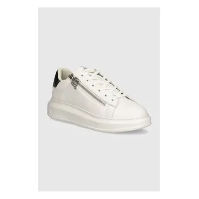 Kožené sneakers boty Karl Lagerfeld KAPRI MENS bílá barva, KL52564