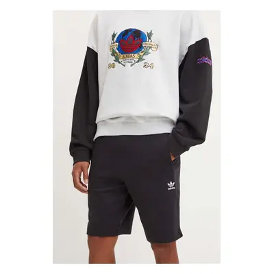 Bavlněné šortky adidas Originals černá barva, IY8520