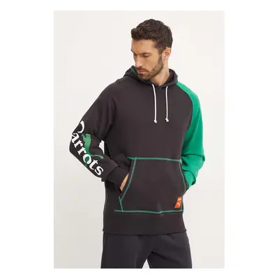 Mikina Puma PUMA X CARROTS Graphic Hoodie TR pánská, černá barva, s kapucí, vzorovaná, 627445