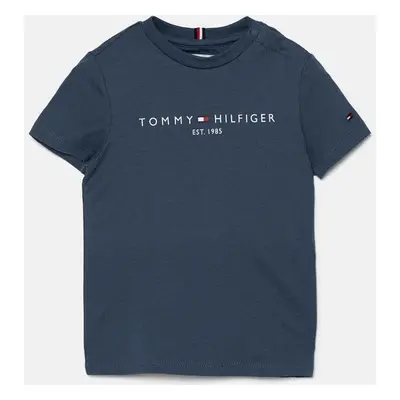 Dětské bavlněné tričko Tommy Hilfiger s potiskem, KS0KS00397