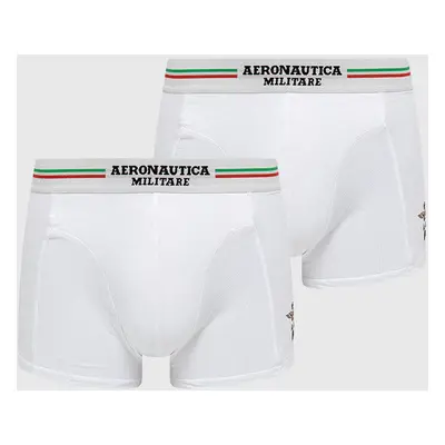 Boxerky Aeronautica Militare (2-pack) pánské, bílá barva, AM1UBX001