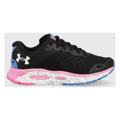 Boty Under Armour UA W HOVR Infinite 3 černá barva, na plochém podpatku, 3023556-002