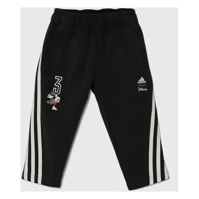 Dětské tepláky adidas LK DY MM PNT černá barva, vzorované, IV9627