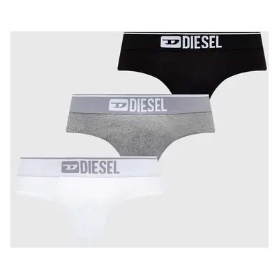 Spodní prádlo Diesel UMBR-ANDRETHREEPACK 3-pack pánské, šedá barva, 00SH05.0GDAC