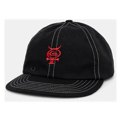 Kšiltovka Quiksilver Mercury Cap černá barva, s potiskem, AQYHA05461