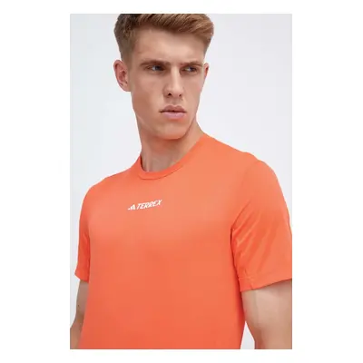 Sportovní triko adidas TERREX Multi oranžová barva, HZ6259