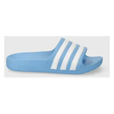 Dětské pantofle adidas ADILETTE AQUA K tyrkysová barva