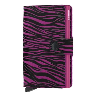 Kožená peněženka Secrid Miniwallet Zebra Fuchsia růžová barva