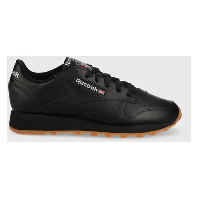 Kožené sneakers boty Reebok Classic CLASSIC LEATHER černá barva, GY0954.100008493