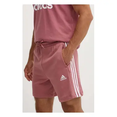 Bavlněné šortky adidas Essentials růžová barva, JG8492