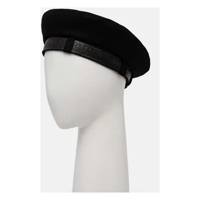 Baret Emporio Armani černá barva, 637124 4F513