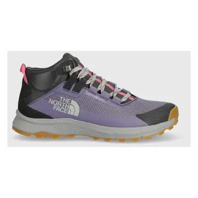 Boty The North Face Cragstone Mid Waterproof dámské, fialová barva