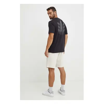 Bavlněné tričko adidas Originals 0 černá barva, IW1000