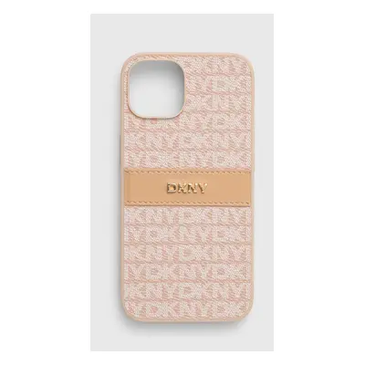 Obal na telefon Dkny iPhone 14 / 15 / 13 6.1 oranžová barva, DKHCP14SPRTHSLP