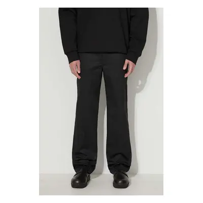 Bavlněné kalhoty Dickies černá barva, přiléhavé, 873.BLK-BLACK