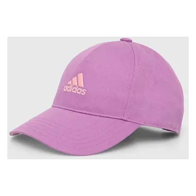 Dětská bavlněná kšiltovka adidas Performance LK CAP růžová barva, s potiskem, IT4647