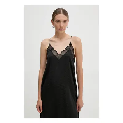 Šaty ZADIG&VOLTAIRE černá barva, maxi, WWDR00727