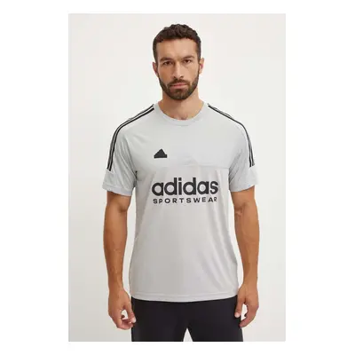 Tričko adidas Tiro šedá barva, s potiskem, IW5958