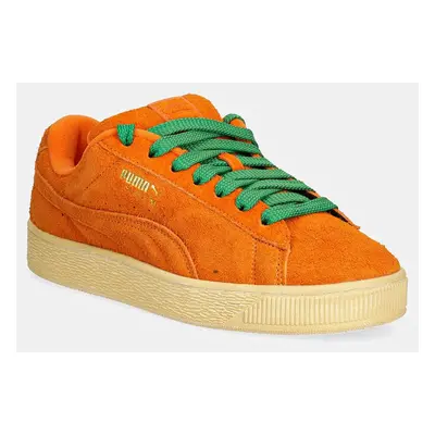 Semišové sneakers boty Puma Suede XL CARROTS oranžová barva, 398800