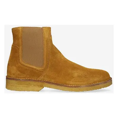 Semišové kotníkové boty A.P.C. Boots Theodore PXBSK-H54252 CARAMEL pánské, hnědá barva