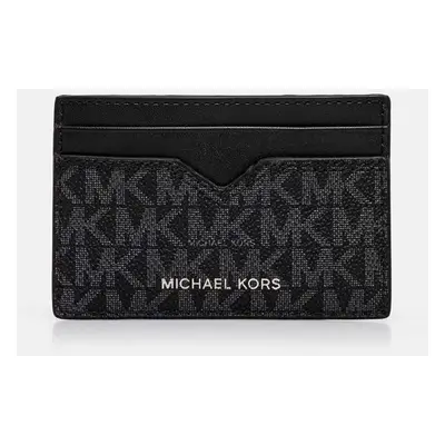 Pouzdro na karty Michael Kors černá barva, 39F4LHDD0B