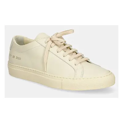 Kožené sneakers boty Common Projects Original Achilles Low béžová barva, 3701