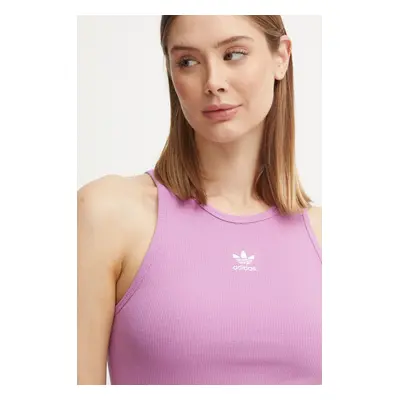 Top adidas Originals dámský, fialová barva, IY9651