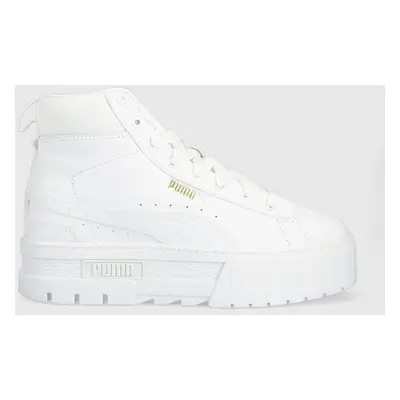 Sneakers boty Puma Mayze Mid Wn s bílá barva, 381170-01