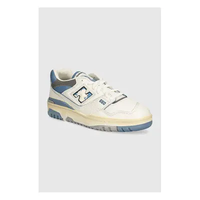 Kožené sneakers boty New Balance 550 bílá barva, BB550VTE