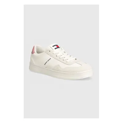 Sneakers boty Tommy Jeans TJW COURT bílá barva, EN0EN02552