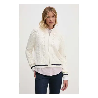 Svetr Pepe Jeans HADA JACKET dámský, béžová barva, PL702207