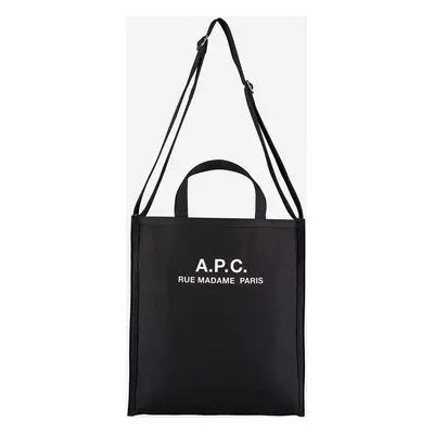 Taška A.P.C. A.P.C. Cabas Recuperation CODBM-H61318 BLACK černá barva