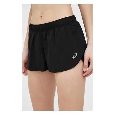 Běžecké šortky Asics Core Split černá barva, medium waist