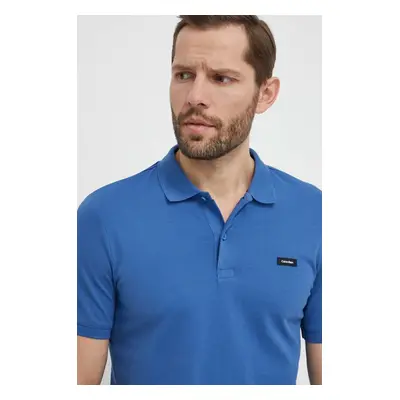 Polo tričko Calvin Klein oranžová barva, K10K111196