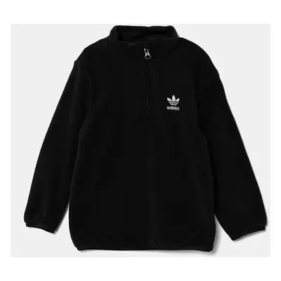 Kojenecká fleecová mikina adidas Originals POLAR FLEECE HZ černá barva, IW1010