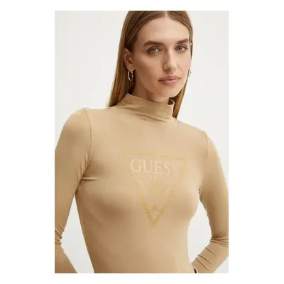 Body Guess EVELYN dámské, béžová barva, s pologolfem, W4BP08 K68D2