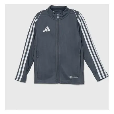 Dětská mikina adidas Performance TIRO23L TRKTY šedá barva, s aplikací, HS3523