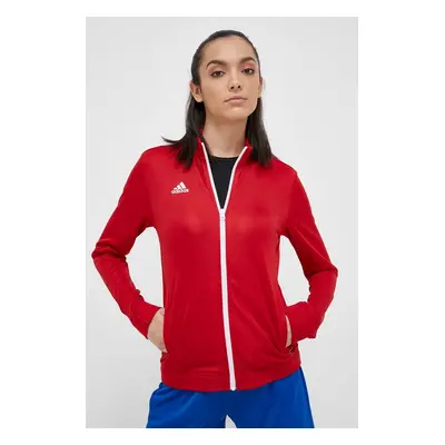 Tréninková mikina adidas Performance Entrada 22 červená barva, H57562